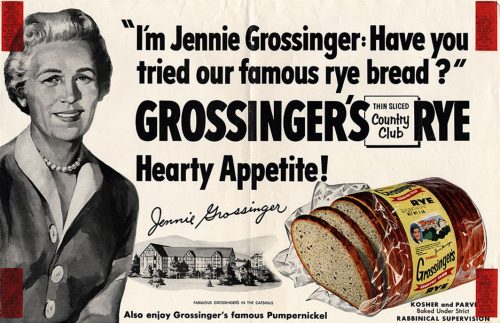 Vintage advertisement for rye bread